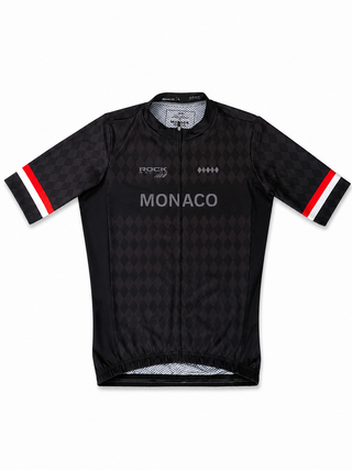 Rock Racing Monaco Short Sleeve Cycling Jersey (Black)