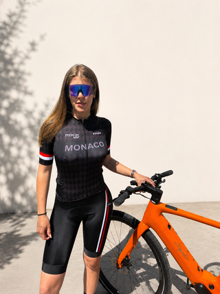 Rock Racing Monaco Short Sleeve Cycling Jersey (Black)