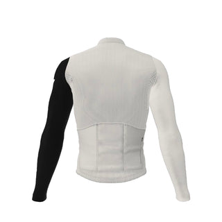 white long-sleeved cycling jersey rock racing
