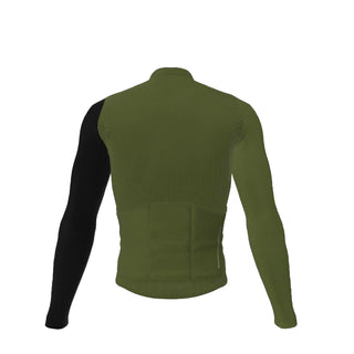 green long slaveed cycling jersey rock racing