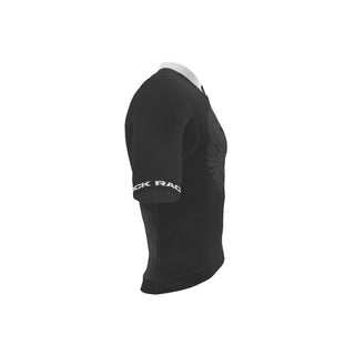 black and white cycling jersey rock racing