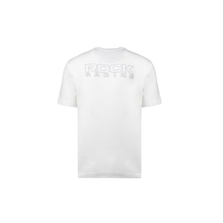white T-shirt rock racing