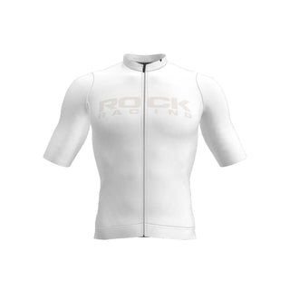 white cycling jersey rock racing