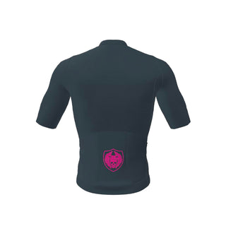 charcoal gray cycling jersey rock racing