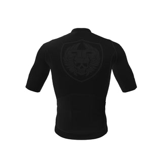 black cycling jersey rock racing