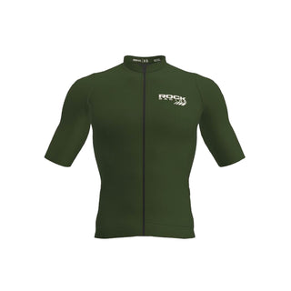 green cycling jersey rock racing